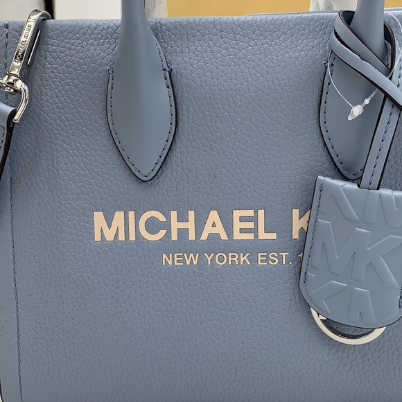 MICHAEL KORS Mirella Small Shopper TZ XBody Pebbled Leather Crossbody
Pale Blue - Picture 10 of 16